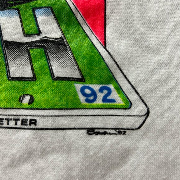 Vintage 1992 Hot Rod Car Show Neon Crewneck Sweatshirt 90s Retro Unisex … - Picture 7 of 15